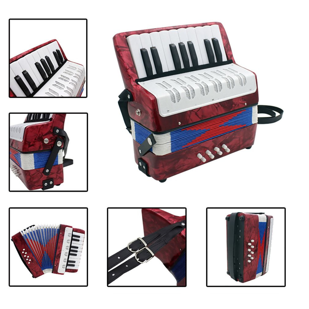 17Key 8 Bass Accordion Musical Toy for Educational Musical Instrument