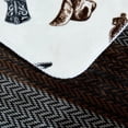 thumbnail image 6 of Wrangler Nash Stripe Reversible Brown King Blanket, 6 of 8