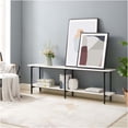 thumbnail image 2 of JERFIT 70.8" Modern White Console Table with 2 Shelves, Sofa Table for Living Room Entryway, 2 of 10