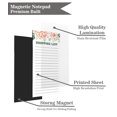thumbnail image 4 of Inkdotpot Pack of 6 Funny Magnetic Dry Erase List For Fridge, Wipe Clean w/ NoStain, Quick Notes Shopping & Grocery List Whiteboard for Fridge, 8.75" x 3.8"(Floral ), 4 of 6