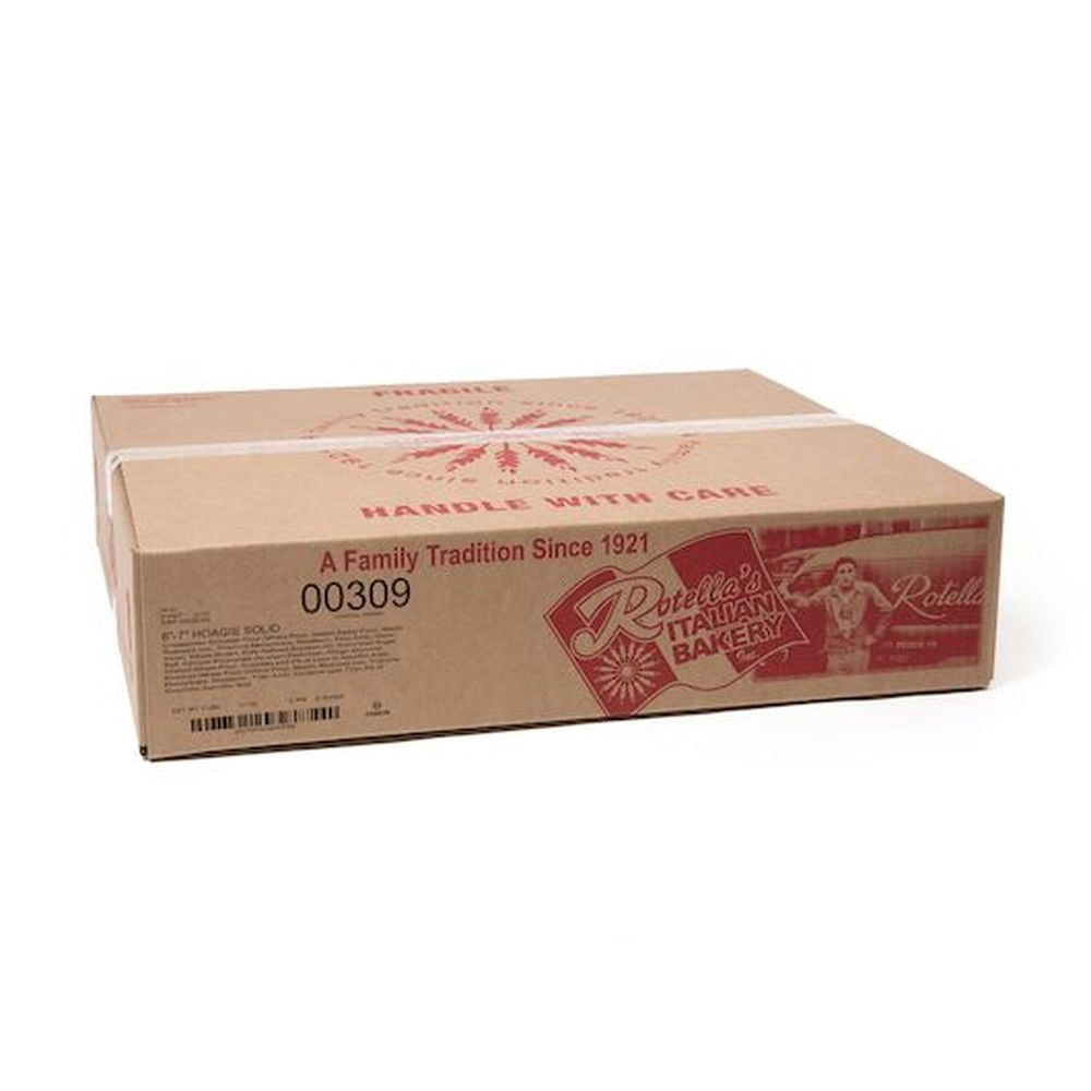 Rotellas Italian Bakery 6 inch White Solid Hoagie, 6 count -- 6 per case