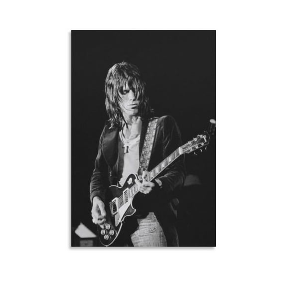 Jeff Beck Poster Canvas Print Photo Art Painting Canvas Poster Home Decorative Bedroom Modern Decor Posters Gifts 08x12inch(20x30cm)