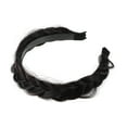 thumbnail image 6 of Unique Bargains 1 Pcs 1.89 Inch Wide Synthetic Hair Braided Headband Hair Hoop for Women and Girl Black Brown, 6 of 7