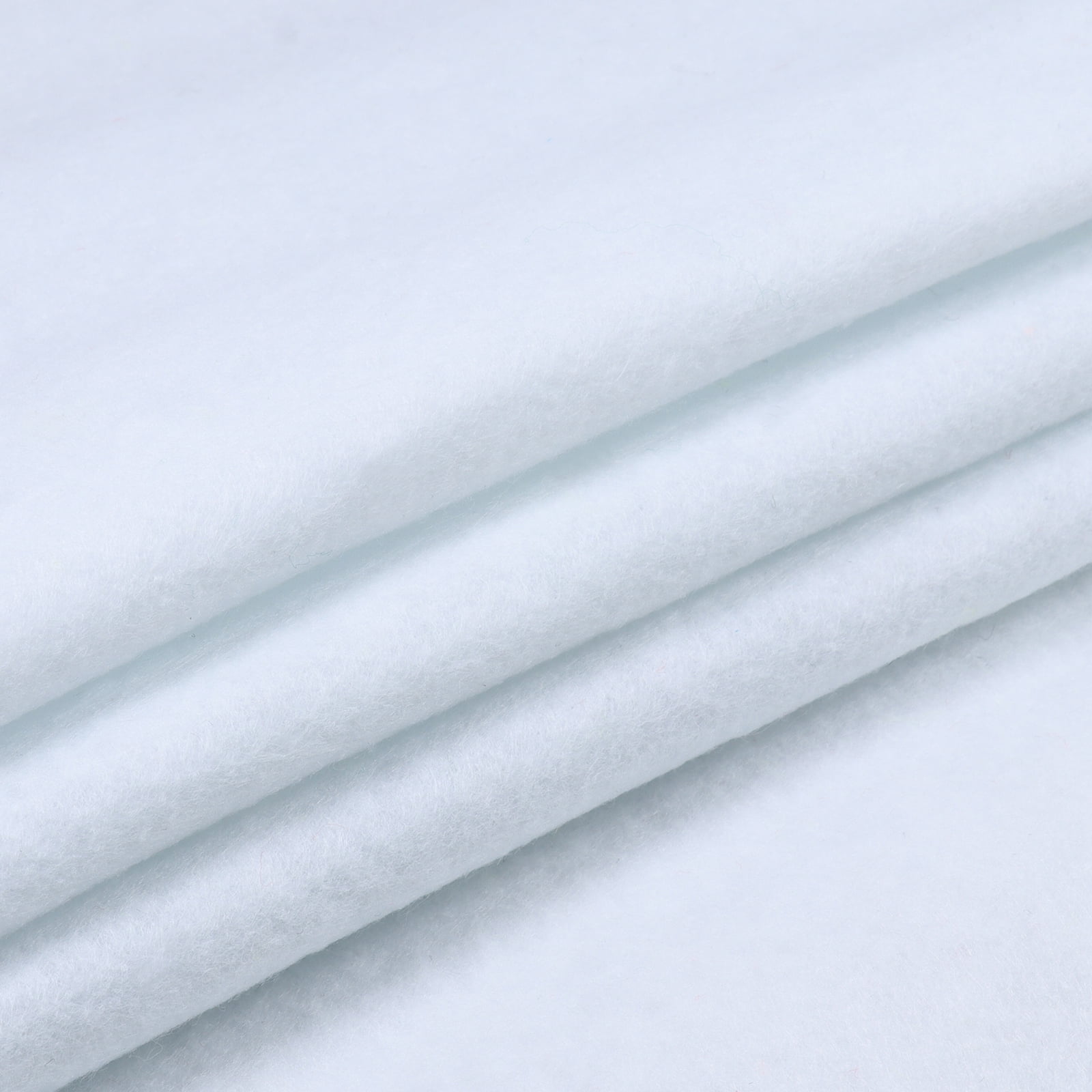 Craft Felt Fabric Sewing Felt Sheets Nonwoven for Patchwork DIY, Cards, Carpet Sold by the Yard White