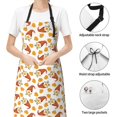 thumbnail image 6 of Naloa Gnomes Autumn Apron Kitchen Aprons with Pockets for Women Men Chef, 6 of 8
