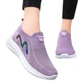 thumbnail image 3 of NOKIO Women's S𝗅ip On Sneakers Lightweight Soft Sole Shoes Breathable Fly Woven Mesh Sneakers Laceless Hands-Free Running Shoes Comfortable Athlet𝗂c Shoes Casual Fashion Non-S𝗅ip Walking Shoes, 3 of 9