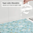 thumbnail image 6 of Kdxio Bee Flower for Dish Drying Mat,24*18 inch Absorbent Dish Drainer Kitchen Counter,Large Size Dish Drying Pad for Countertops,Draining Racks, 6 of 9