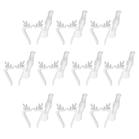 10 Pieces Outdoor Light Clips Hooks Heavy Duty PP Material for Christmas Decoration Home Roof Railings