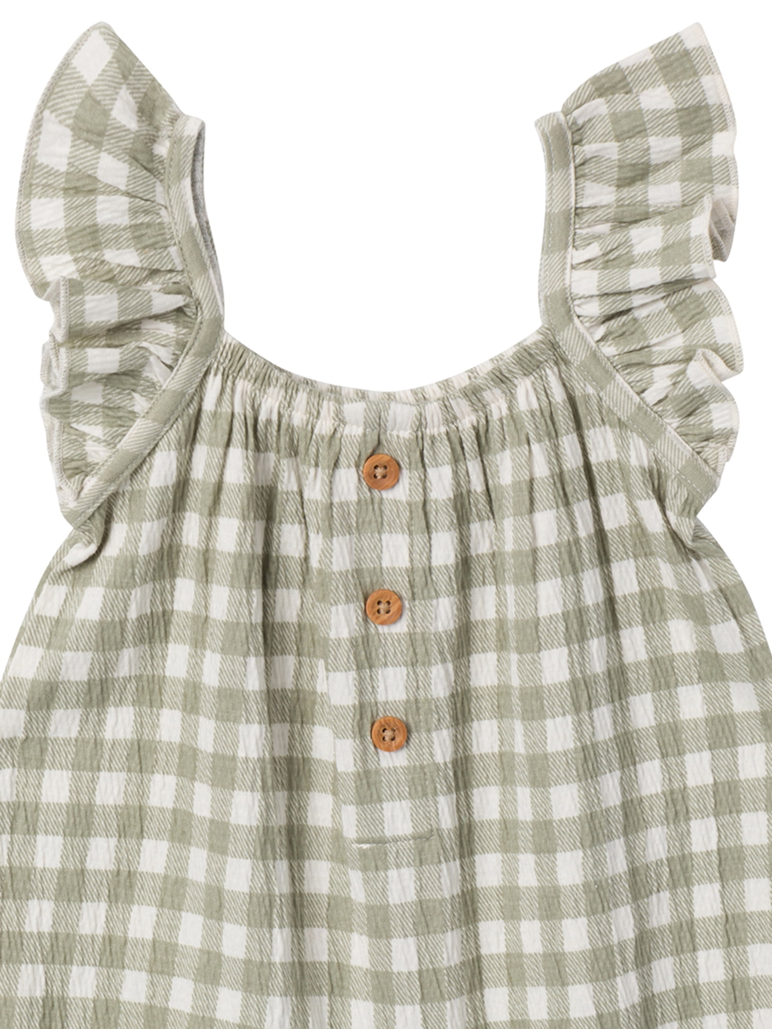 Gerber Baby Girl Romper - Sleeve - Lightweight Cotton Fabric