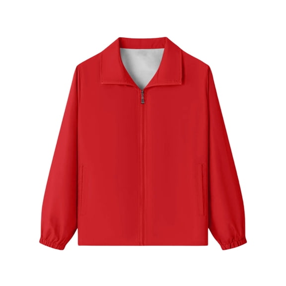 SERTGUTR Boys' Jacket Lapel Collar Zip Front Lightweight Breathable Side Pockets School Outdoor Casual Wear
