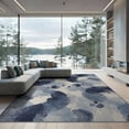 thumbnail image 2 of ODIKA 6'x9' Washable Area Rug Pvc Bottom Painterly Featuring Fluid Splicing Furnishing Shenzhen for Queen Size Bedroom, Under Bed, Master Suite, Easy Care, Non-Shedding, 2 of 7