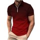 thumbnail image 1 of Camisetas de Manga Larga para Hombres Casual Impreso Girar Abajo Cuello Cremallera Camiseta, Ligera Blusa de Algodón de Imitación para el Hogar, Diario Y Cuatro Estaciones de Uso, 1 of 5