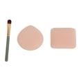 thumbnail image 3 of Juego de borlas para polvos, suaves, húmedas y secas, para maquillaje facial, base cosmética, herramienta de maquillaje para mujeres, L, 3 of 14