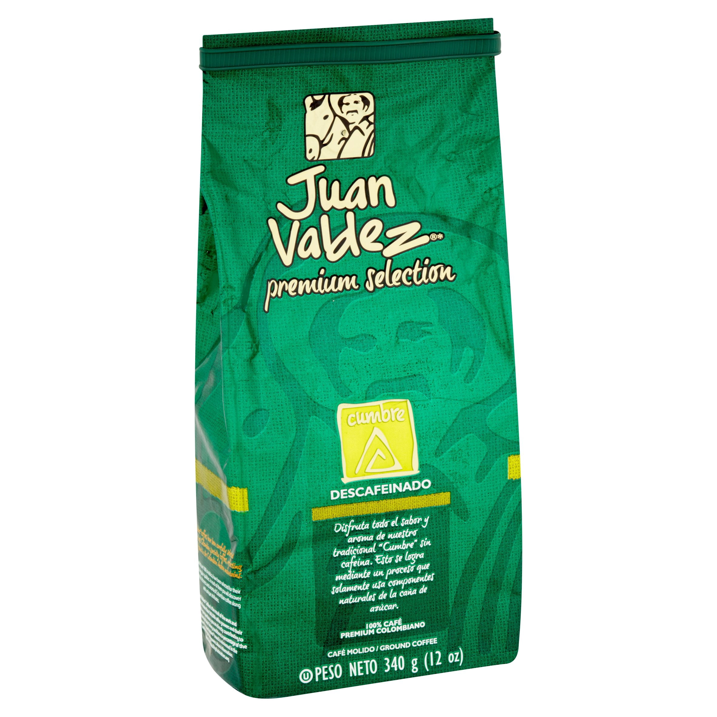 Juan Valdez Premium Selection Decaffeinated Cumbre Ground Coffee, 12 Oz