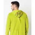 thumbnail image 4 of The Grinch Union Suit Men's Merry Grinchmas Zip Up Plush Hooded One Piece Loungewear, 4 of 5
