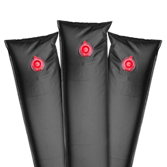 10 ft. Black Single-Chamber Heavy-Duty Water Tubes for Winter Swimming Pool Covers (12-Pack)