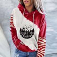 thumbnail image 1 of Pull de Noël à Capuche pour Femmes en Solde Mode Imprimé Col Rond Pull Manches Blouse Sweat-Shirt, 1 of 7
