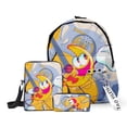 thumbnail image 3 of Shovelware Brain Game Roblox bolso escolar estampado de tres piezas, mochila para estudiantes, bolso de hombro, estuche para lápices, cremallera, hombros, regalo, nuevo, 3 of 4