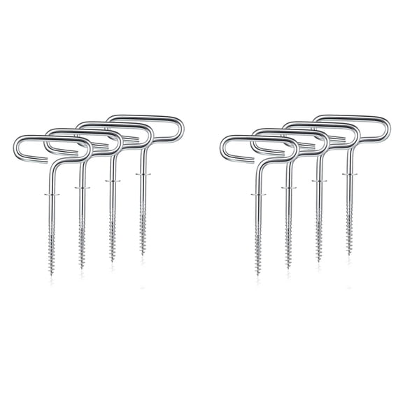 8X Ice Fishing Shelter Anchor Ice Shanty Anchor Outdoor Camping Tent Threaded Tent Peg Winter Steel Ice Tent Accessories