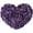 Light Purple, variant on JWH 3D Heart Shape Wool Flower Accent Throw Pillow for Valentine Elegant Decor and Gift 13x16inch Red