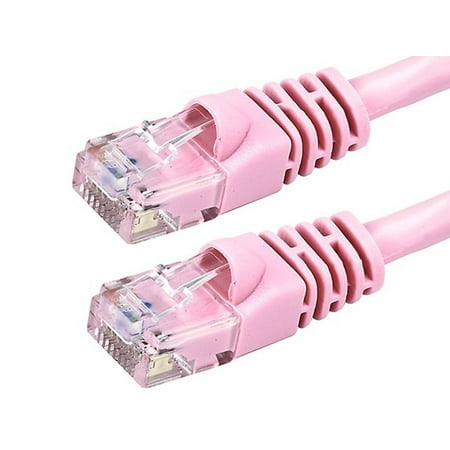 UPC: 0889028107362 | Monoprice Cat6 Ethernet Patch Cable – 7 Feet – Pink | Snagless  RJ45  Stranded  550MHz  UTP  Pure Bare Copper Wire  24AWG  For Computer  Network Internet Cable  LAN  Modem  Router