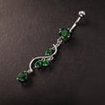 thumbnail image 3 of Flmtop Sexy Shiny Cubic Zirconia Dangle Bikini Jewelry Belly Button Navel Barbell Ring, 3 of 10