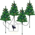 thumbnail image 2 of ToyKingdee Solar Small Christmas Trees for Outdoor Decorations, Artificial Prelit Christmas Tree, Solar Powered Mini Xmas Tree for Outside Pathway Porch Yard Christmas Decor, 2 of 4