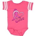 thumbnail image 3 of Inktastic Cure- Breast Cancer Awareness pink ribbon Boys or Girls Baby Bodysuit, 3 of 5