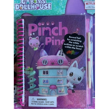 Gabby's Dollhouse 2021 Scratch And Sticker Journal for Girls