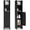 Black, variant on WSWJY Small Bathroom Storage Cabinet, Narrow Slim Corner Floor Cabinet with Adjustable Shelf & 2 Open Shelves, Bathroom Storage for Small Spaces, Laundry & Kitchen, 8 x 7 x 31.5 Inch (White)