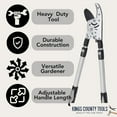 thumbnail image 2 of Kings County Tools Tree Trimmer Loppers - Double Ratcheting Anvil Lopper, 2 of 17