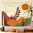 thumbnail image 3 of DaShan Boho Sun Tapestry Wall Hanging,Abstract Mountains Tapestries for Dorm Living Room Bedroom Decor 60"Wx50"L, 3 of 6
