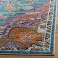 thumbnail image 4 of SAFAVIEH Crystal Debra Southwestern Area Rug, Teal/Rose, 3' x 5', 4 of 9