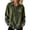 Army Green, variant on Womens Corduroy Shirts Casual Denim Patchwork Collared Corduroy Jacket Workout Oversized Long Sleeve Pullover Tops