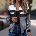 thumbnail image 3 of Race Car Driver Jacket Women Zip Up Streetwear F1 Jacket Varsity Outfit, 3 of 4