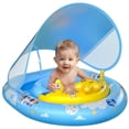 thumbnail image 1 of Baby Pool Float WayEee con toldo UPF50+ de 6 a 36 meses, azul, 1 of 6