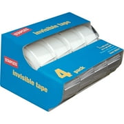Staples Invisible Tape Caddies 3/4" x 11.1 yds 4/Pack (52384-P4D) 483534