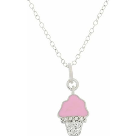 Brilliance Fine Jw Br Icecream Cone W/crystal Pendant