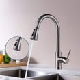 thumbnail image 5 of Stylish Kitchen Transformation, Easy To Clean Stainless Steel Faucet, Brushed Nickel Tap With Extendable Spray For Hassle-Free Cooking, 5 of 5