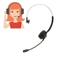 thumbnail image 4 of Auriculares Telefónicos de, auriculares inalámbricos auriculares acolchado alojamiento de Orejas de Orejas flexibles con base de carga para computadora para tabletas, 4 of 7