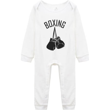 

Boxing Gloves Baby Boys Girls bodysuit Long Sleeve Romper Infant Jumpsuit Outfit