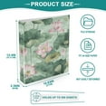 thumbnail image 5 of Iauyy PVC Round Ring Binders, 200 Page Capacity, 2 Pack，Flowers, 5 of 8