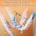 thumbnail image 3 of sunsanly Hamster Climbing Rope Fun And Exercise Develops Coordination And Balance Hamsters Guinea Pigs Ferrets Climbing Crawling Biting Toy Glide Hammock, 3 of 8