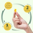 thumbnail image 3 of Mullein Gummies 1000 mg – Cuidado respiratorio natural, textura suave sabor a pera, 60 gomitas para uso diario, 3 of 5