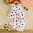 thumbnail image 2 of Toddler Girls Outfits Summer Colorful Flowers Ruffles Dress Top Shorts Set Clothes Size 18-24 Months, 2 of 9