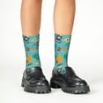 thumbnail image 4 of Kdxio Trucks And Excavators Print Children's Socks for Daily Wear and Sports Use Colorblock Mid-Calf Design Breathable Material, 4 of 5