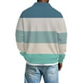 thumbnail image 3 of Dwelliawo Big and Tall Polo Shirts for Men Long Sleeve Workout Oversized Henley Shirts Collared Casual Big and Tall Tshirts Comfort Quarter Button Waffle Shirt Light Blue M, 3 of 5