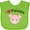 Apple Green, variant on Inktastic I Love Piggies with Cute Pig Boys or Girls Baby Bib