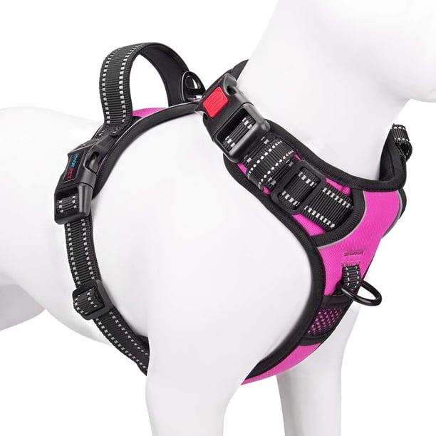 Arnés para perros PHOEPET Chaleco reflectante ajustable con clip frontal XS