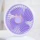 thumbnail image 4 of Mini ventilador de escritorio - Ventilador de mesa alimentado por USB con base - Ventilador de escritorio pequeño ajustable de 2 velocidades, ventilador portátil, 4 of 5